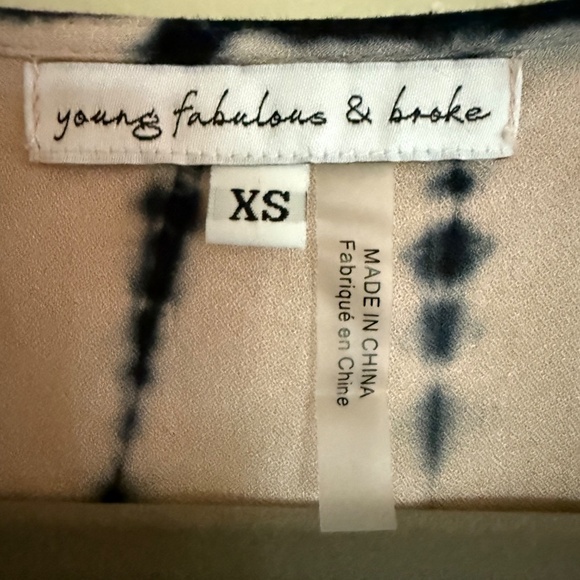 Young Fabulous & Broke Tie Dye Faux Wrap Midi Dress - Picture 9 of 11